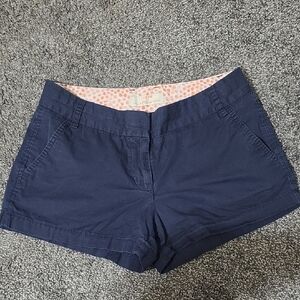 J. Crew Navy High-Waist Cotton Shorts